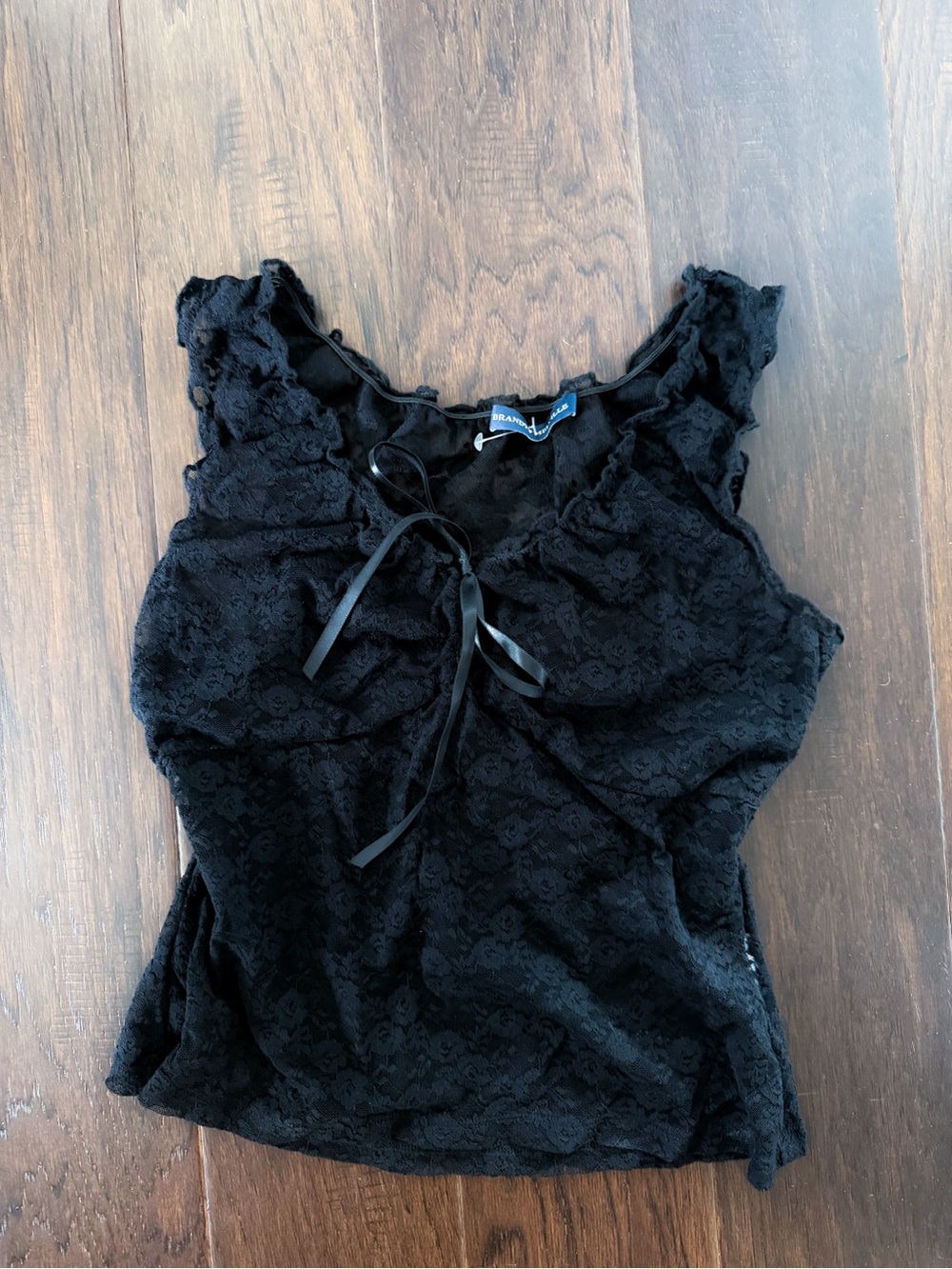 Brandy Melville Black Lace Top